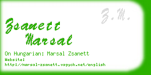 zsanett marsal business card